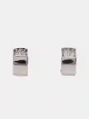 Серебряный серьги женские маленькие, с цирконом