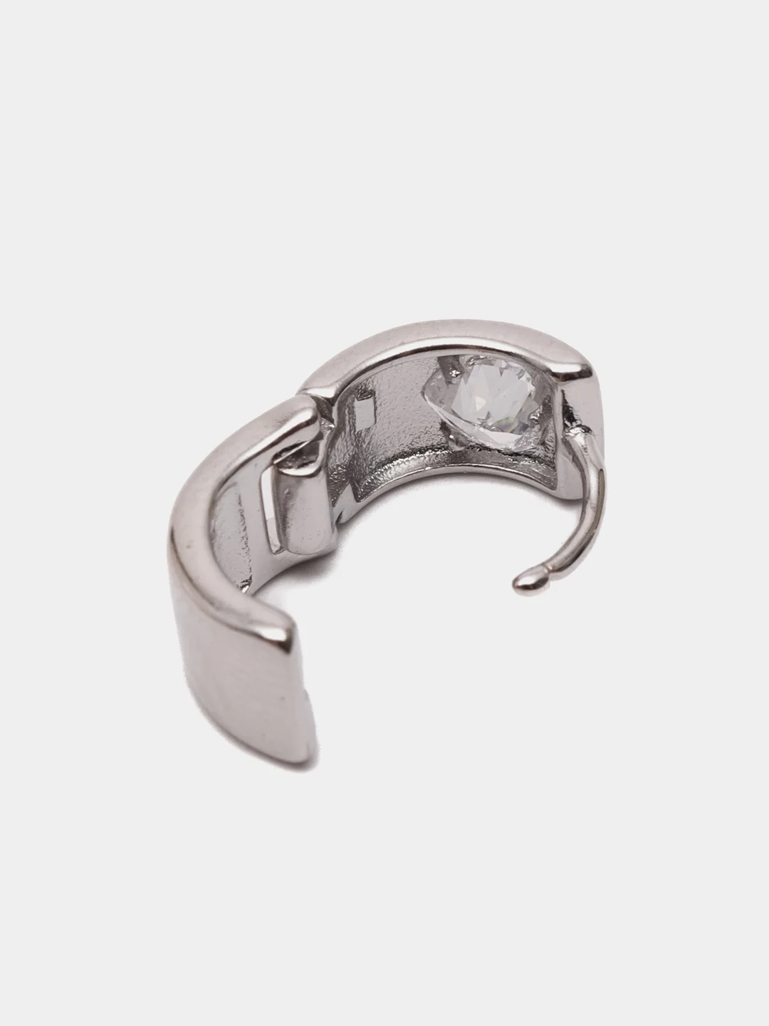 Серебряный серьги женские маленькие, с цирконом