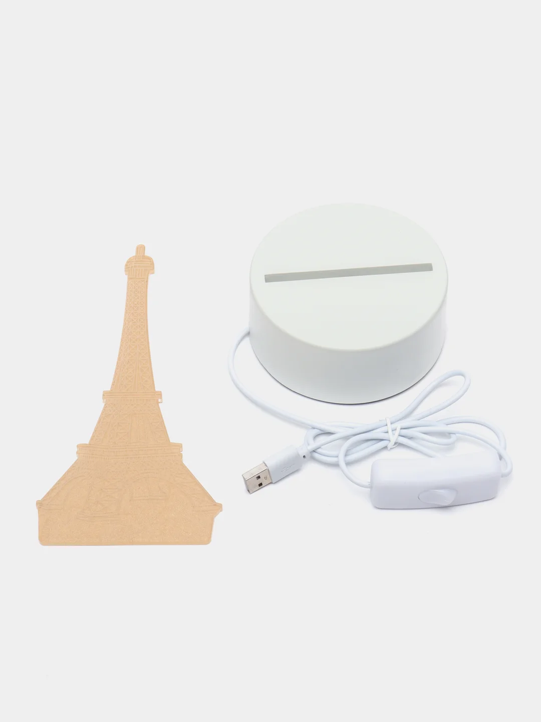 Золотой 3d Светильник, ночник, LED, USB, подарок на 8 марта