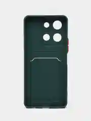 Белый чехол для Vivo Y36 / Y27S (Виво у36 / у27с) с карманом для карт