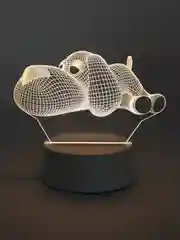 Терракотовый 3d Светильник, ночник, LED, USB, подарок на 8 марта