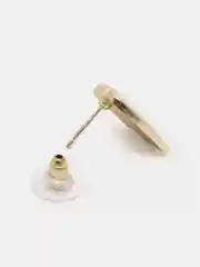 Белый серьги дизайнерские, гвоздики, бижутерия, пусеты, винтажные, old money
