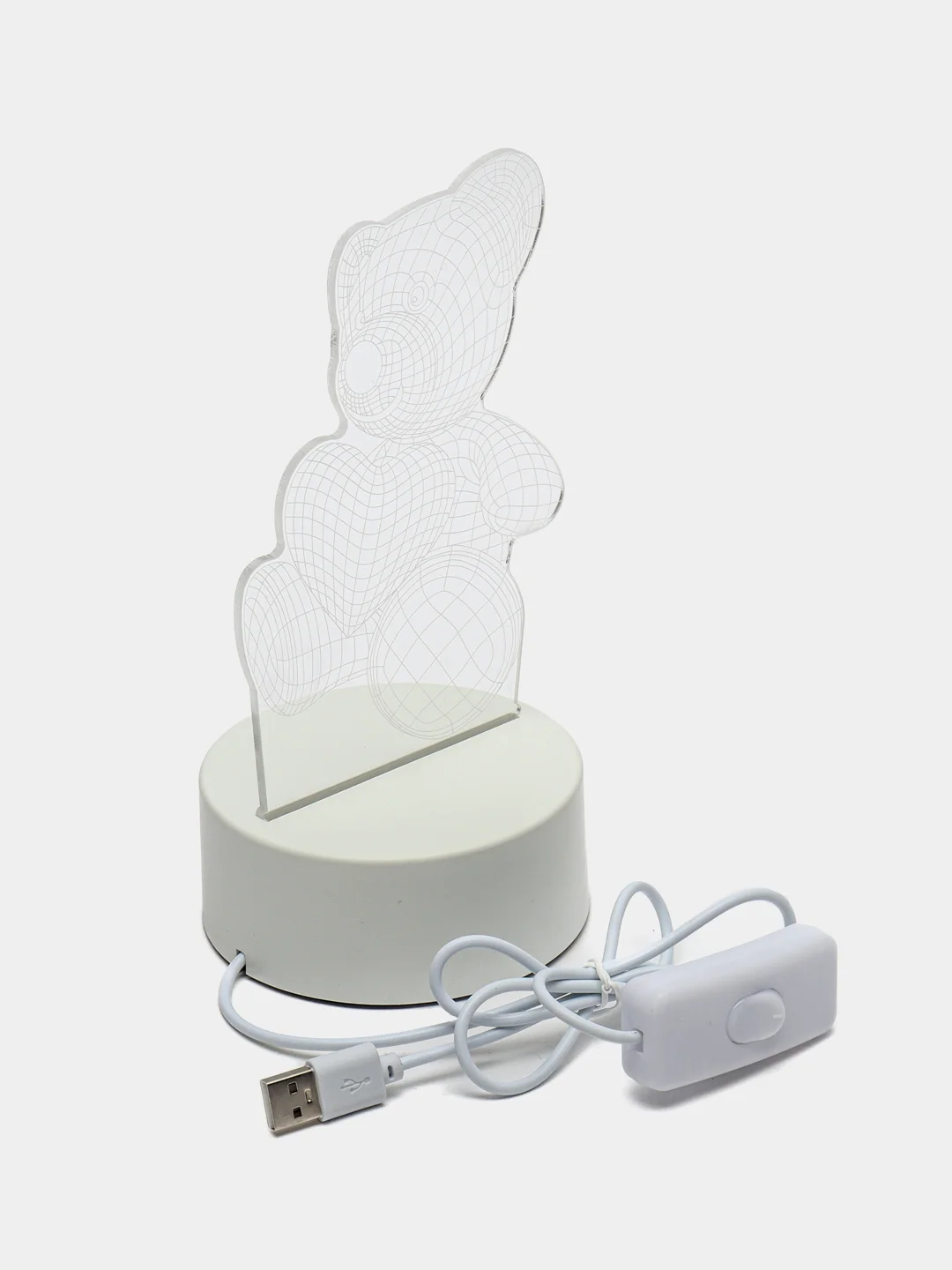 Терракотовый 3d Светильник, ночник, LED, USB, подарок на 8 марта