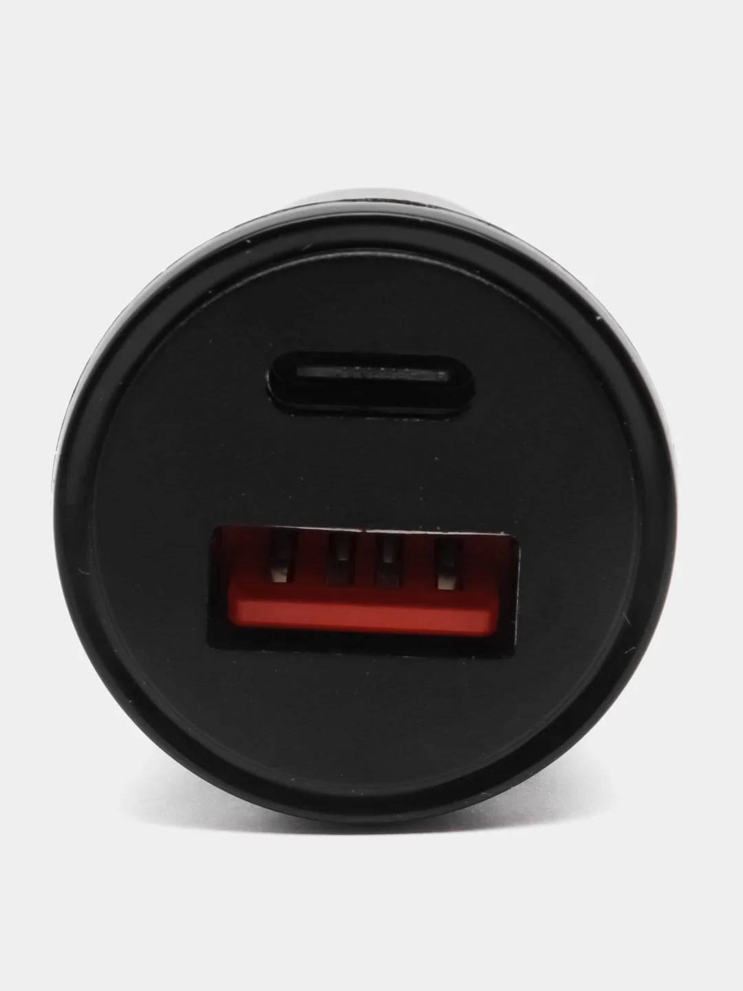 Черный автомобильное зарядное устройство в прикуриватель, Type-c, USB 3А 30W, / зарядник телефона