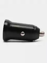 Черный автомобильное зарядное устройство в прикуриватель, Type-c, USB 3А 30W, / зарядник телефона