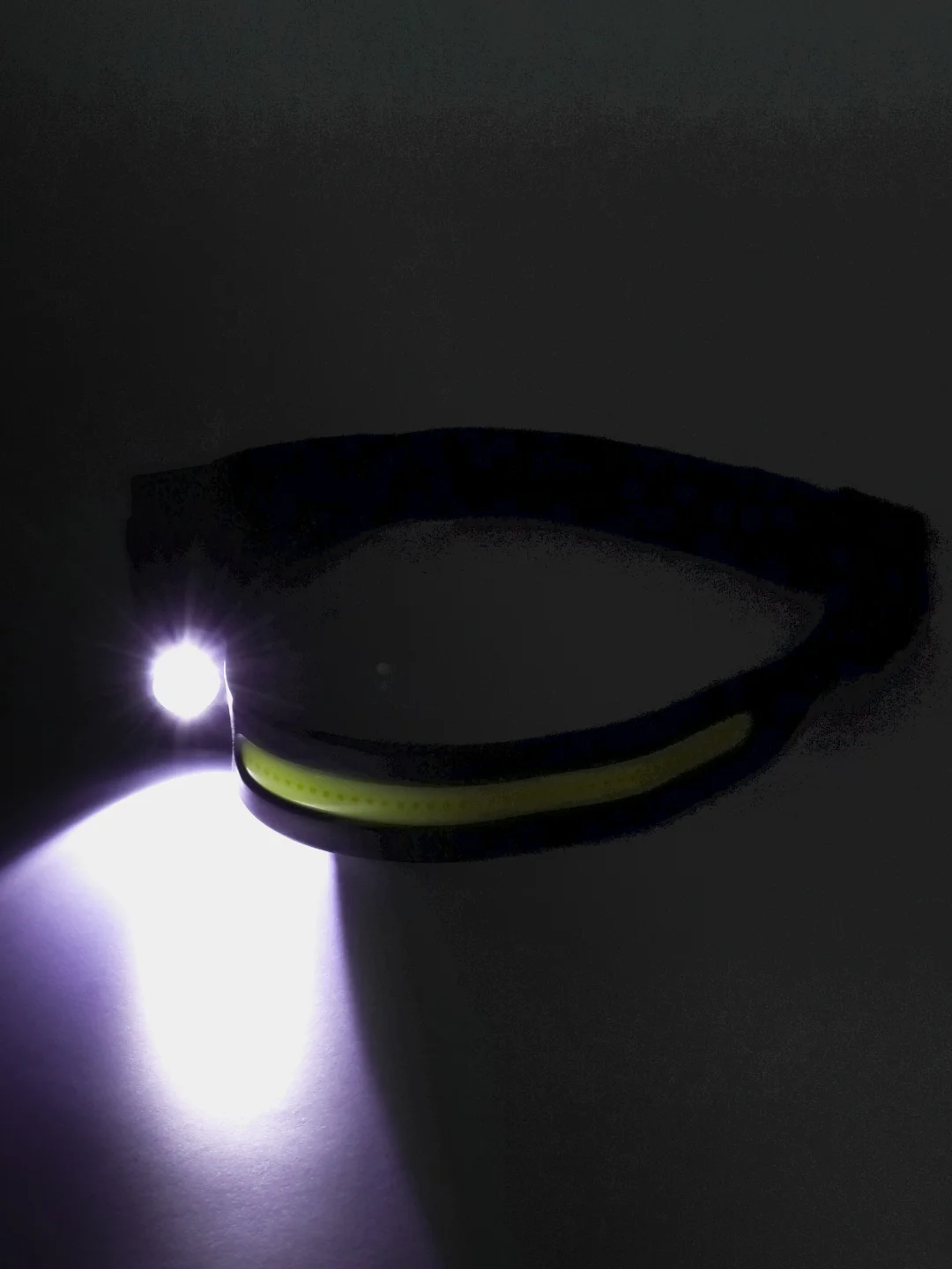 Фонарь налобный, аккумуляторный светодиодный LED, с сенсорным датчиком, 5 режимов