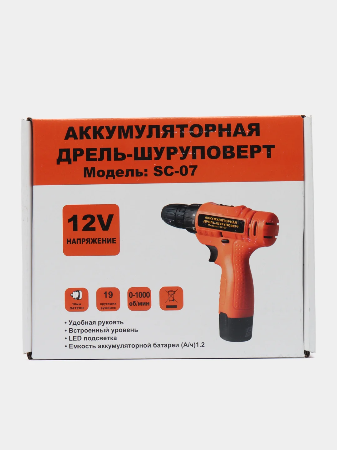 Аккумуляторная дрель-шуруповерт SC-07