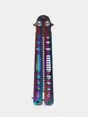 Разноцветный металлическая складная карманная мужская расческа - бабочка для волос, бороды и усов