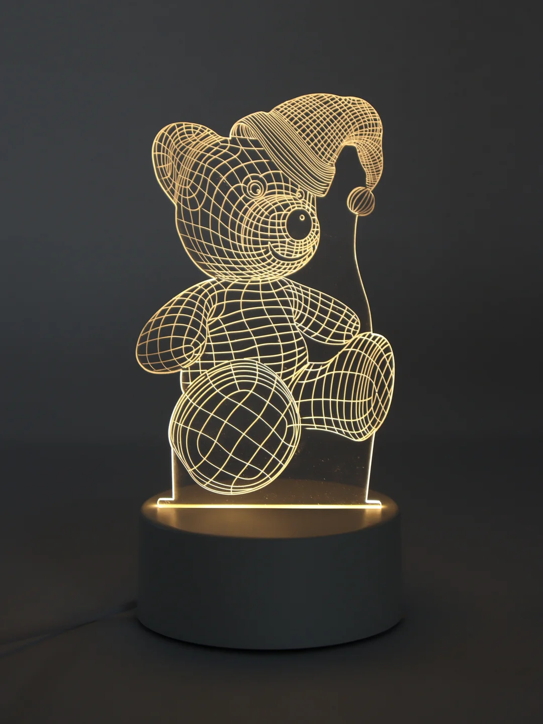 Горчичный 3d Светильник, ночник, LED, USB, подарок на 8 марта