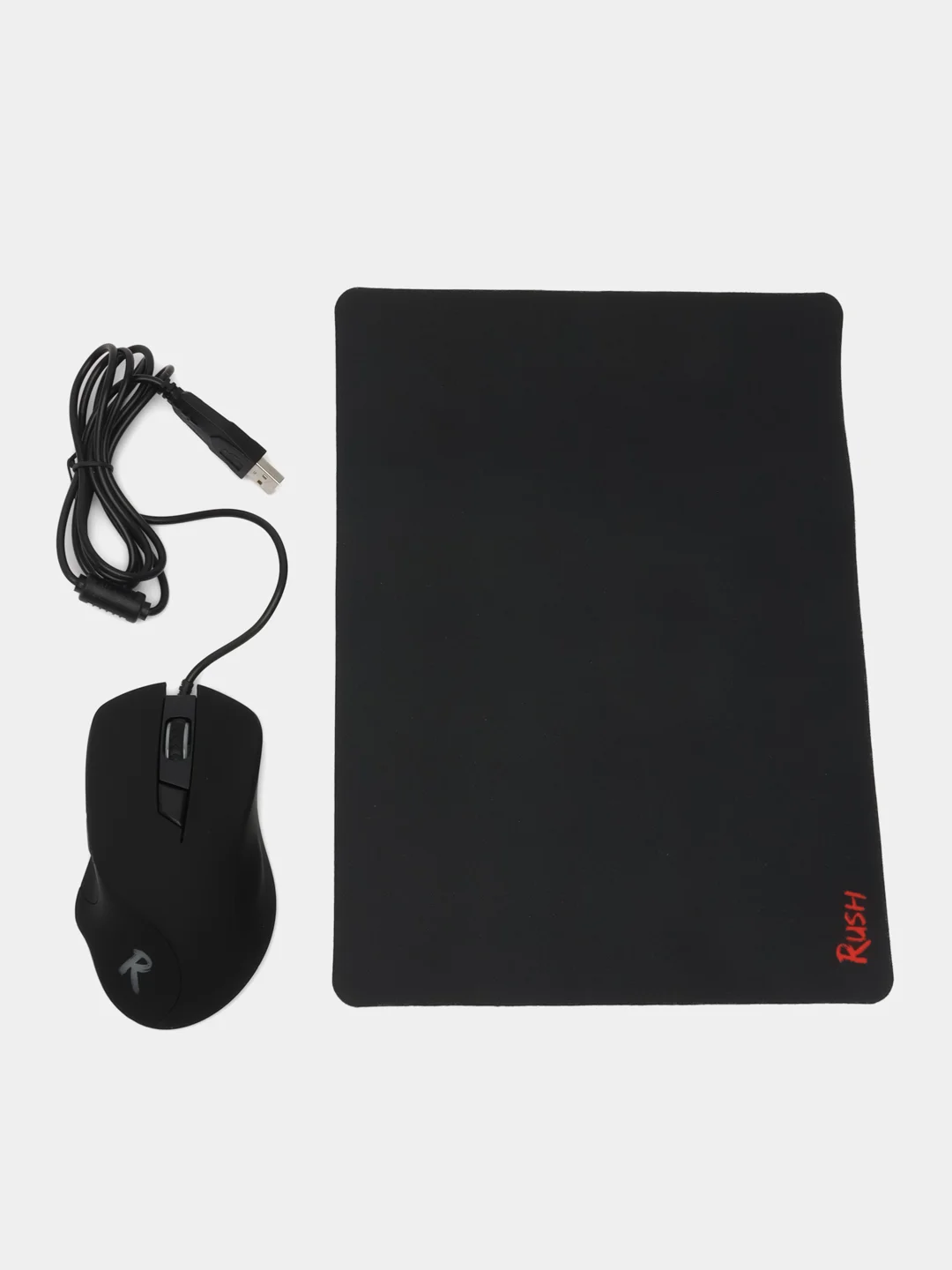 Игровая мышь с подсветкой + коврик, Smartbuy Rush SBM-730G-K