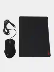 Игровая мышь с подсветкой + коврик, Smartbuy Rush SBM-730G-K