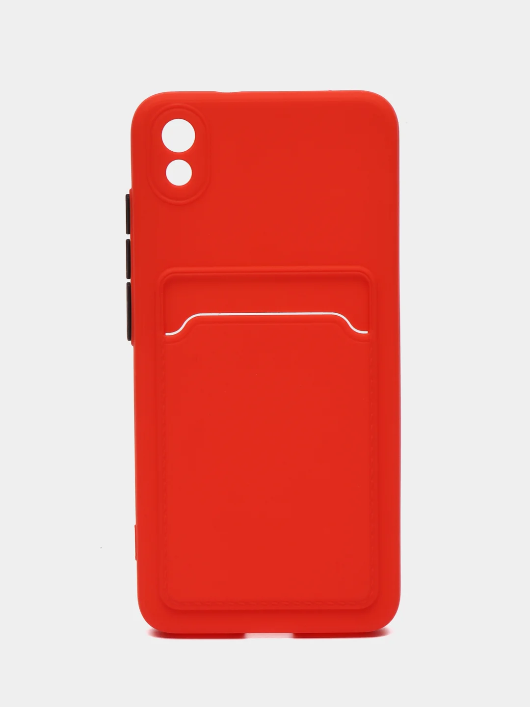 Красный чехол для Xiaomi Redmi 7A Сяоми Редми 7А с карманом для карт