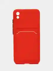 Красный чехол для Xiaomi Redmi 7A Сяоми Редми 7А с карманом для карт