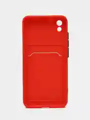 Красный чехол для Xiaomi Redmi 7A Сяоми Редми 7А с карманом для карт