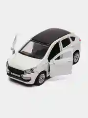 Белый металлическая коллекционная машинка LADA XRAY