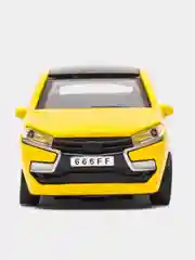 Желтый металлическая коллекционная машинка LADA XRAY