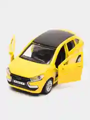 Желтый металлическая коллекционная машинка LADA XRAY