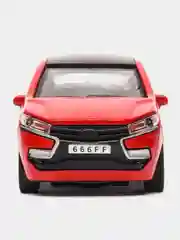 Красный металлическая коллекционная машинка LADA XRAY