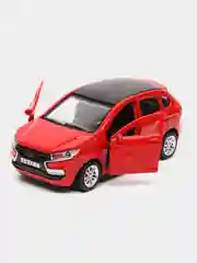 Красный металлическая коллекционная машинка LADA XRAY