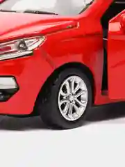 Красный металлическая коллекционная машинка LADA XRAY