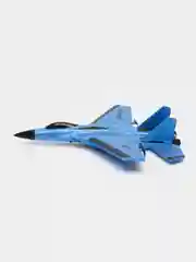 Синий самолет радиоуправляемый, истребитель на пульте управления SU 30, игрушка для мальчика