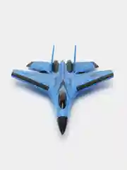Синий самолет радиоуправляемый, истребитель на пульте управления SU 30, игрушка для мальчика