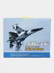 Синий самолет радиоуправляемый, истребитель на пульте управления SU 30, игрушка для мальчика