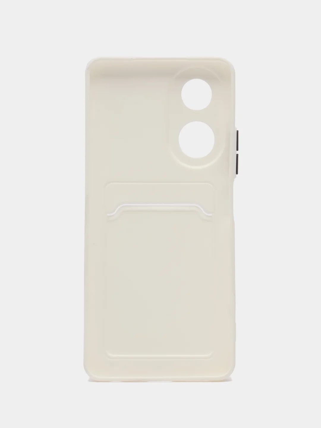 Белый чехол для Oppo A58 4G (Оппо А58) с карманом для карт