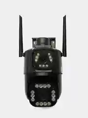 Серый камера видеонаблюдения, уличная, 4 МП, 4G, беспроводная, симкарта