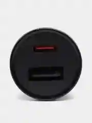 Черный автомобильное зарядное устройство в прикуриватель, Type-c, USB 2.5А 20W, зарядник телефона