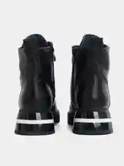 Черный ботинки женские зимние, с мехом