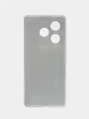 Бирюзовый силиконовый чехол на Itel S23 Plus / Ител S23 Плюс прозрачный, с рисунком, защита камеры