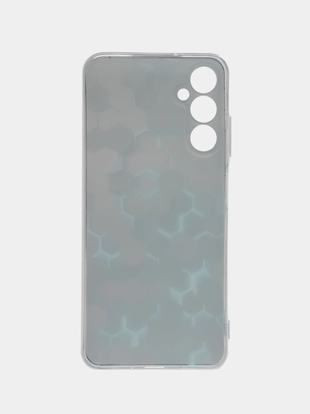 Бирюзовый силиконовый чехол на Samsung Galaxy A05s (Самсунг А05s), с рисунком, защита камеры