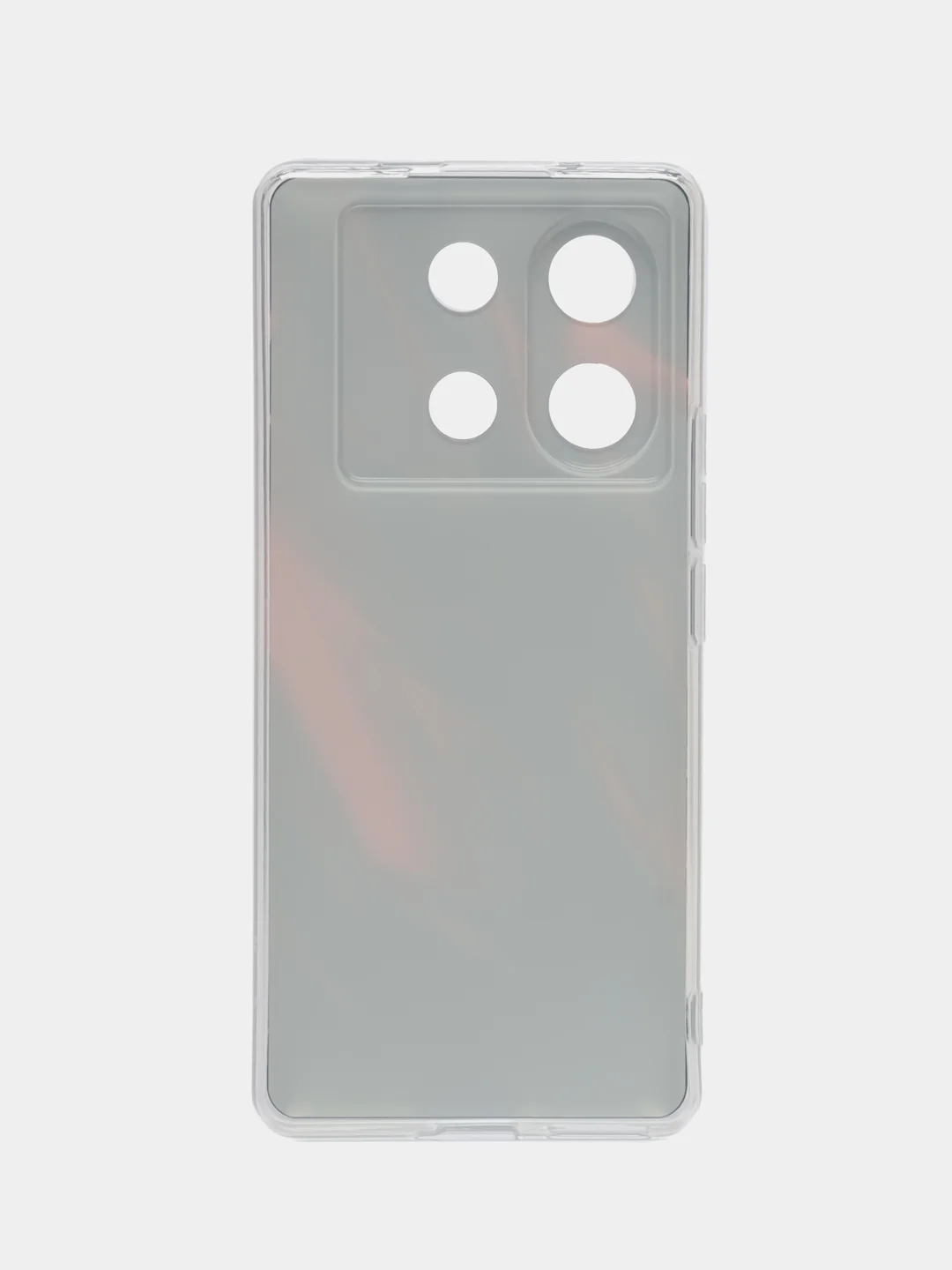 Красный силиконовый чехол на Infinix Zero 30 5G (Инфиникс Зеро 30 5G), с рисунком, защита камеры