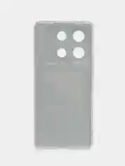 Тёмно-коричневый силиконовый чехол на Infinix Zero 30 5G (Инфиникс Зеро 30 5G), с рисунком, защита камеры