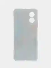 Бирюзовый силиконовый чехол Oppo A38/A18 (Оппо A38/Оппо А18), прозрачный, с рисунком, защита камеры