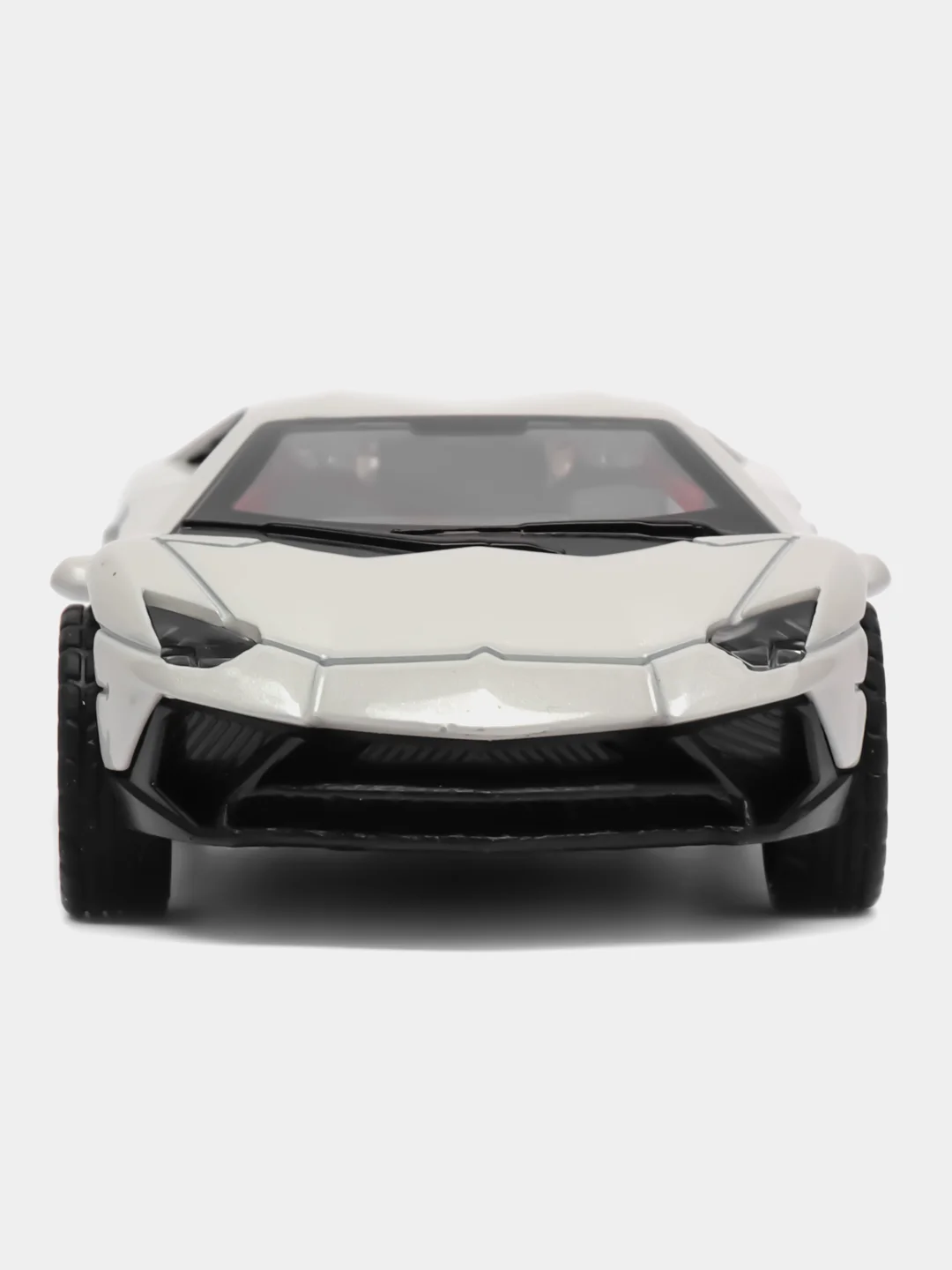 Белый металлическая коллекционная машинка Lamborghini Aventador