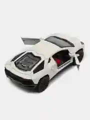 Белый металлическая коллекционная машинка Lamborghini Aventador