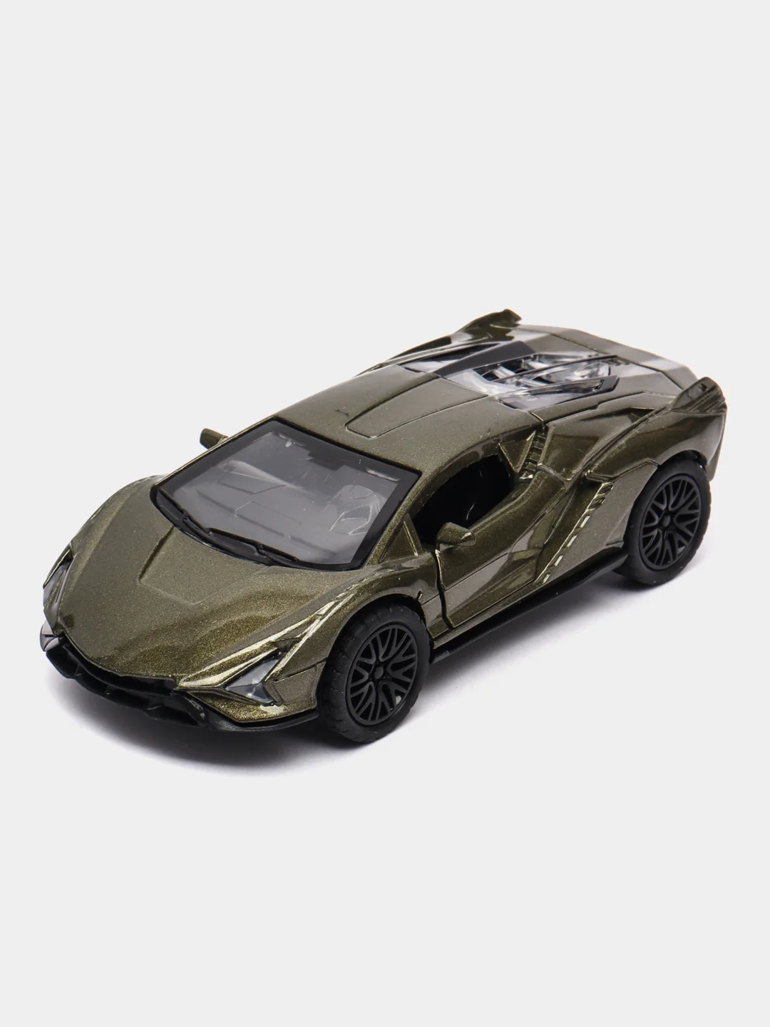 Зелёный хаки металлическая коллекционная машинка Lamborghini Aventador