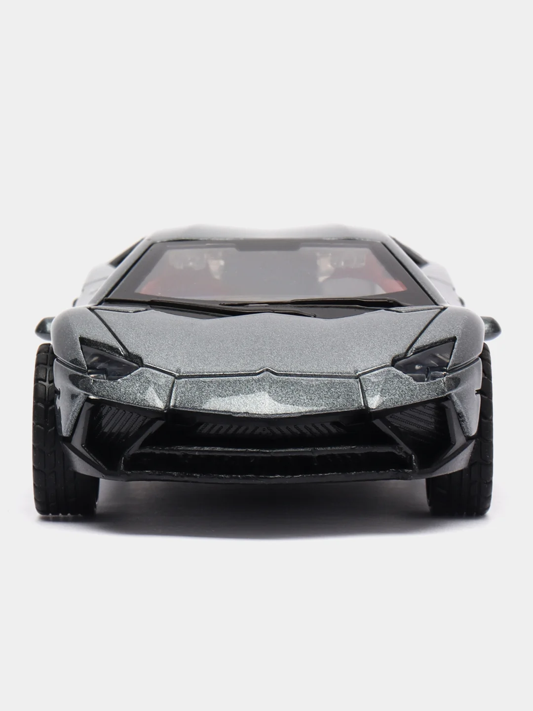 Серый металлическая коллекционная машинка Lamborghini Aventador