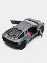 Серый металлическая коллекционная машинка Lamborghini Aventador