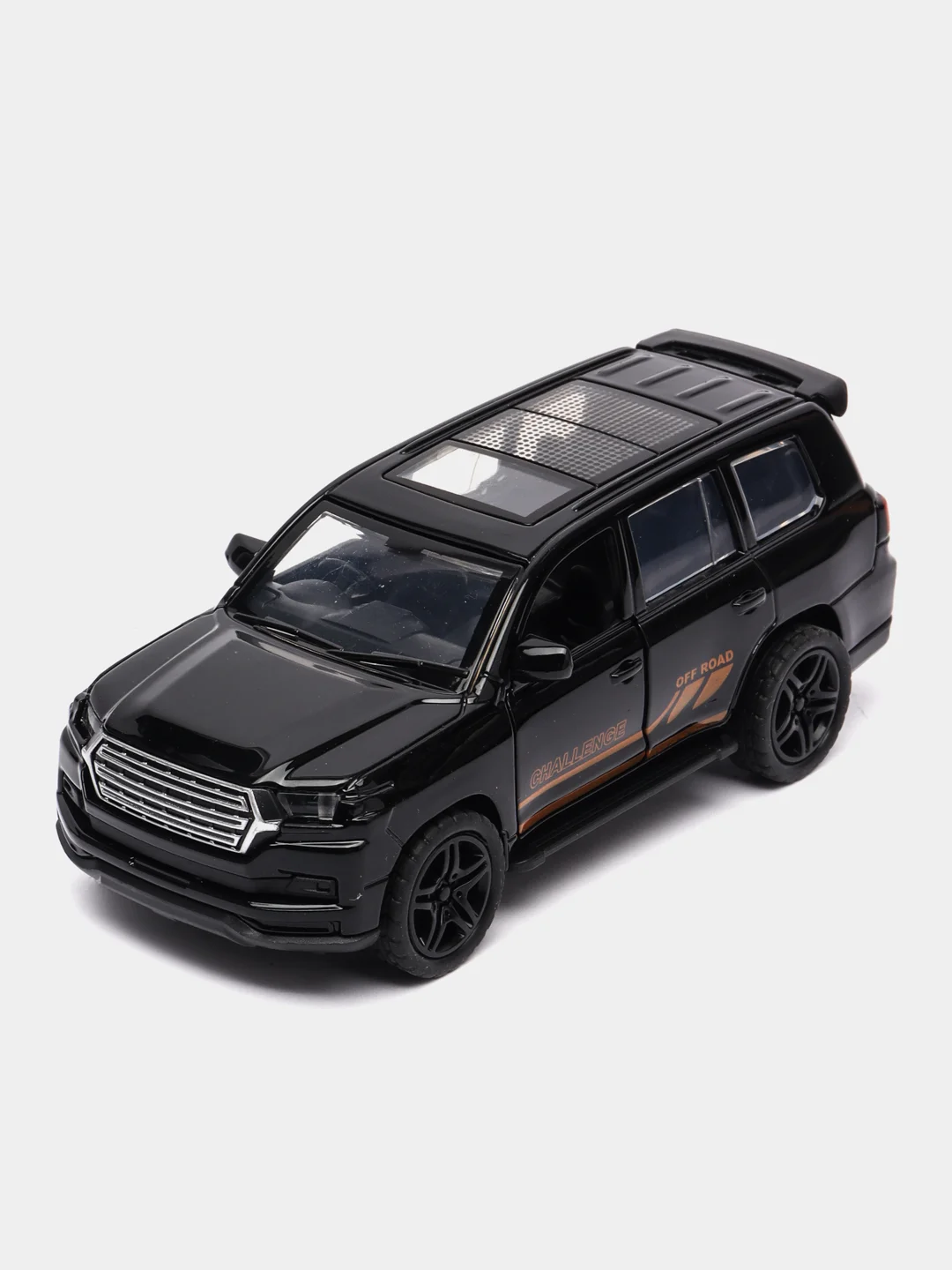 Черный металлическая коллекционная машинка Toyota Land Cruiser 300