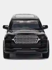 Черный металлическая коллекционная машинка Toyota Land Cruiser 300