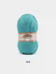 Лазурный пряжа Alize Angora Gold, 20% Шерсть 80% Акрил, 100 г, 550 м (часть 1)