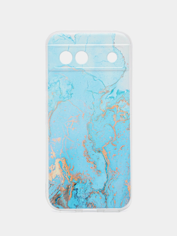 Силиконовый чехол на Google Pixel 8A (Гугл Пиксель 8А), с рисунком, защита камеры