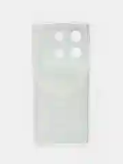 Тёмно-коричневый силиконовый чехол на Infinix Zero 30 5G (Инфиникс Зеро 30 5G), с рисунком, защита камеры