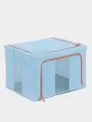 Голубой короб для хранения белья каркасный, 50х40х30 см., 63 л