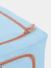 Голубой короб для хранения белья каркасный, 50х40х30 см., 63 л