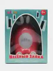 Розовый интерактивная музыкальная развивающая игрушка Весёлый зайка alilo P1