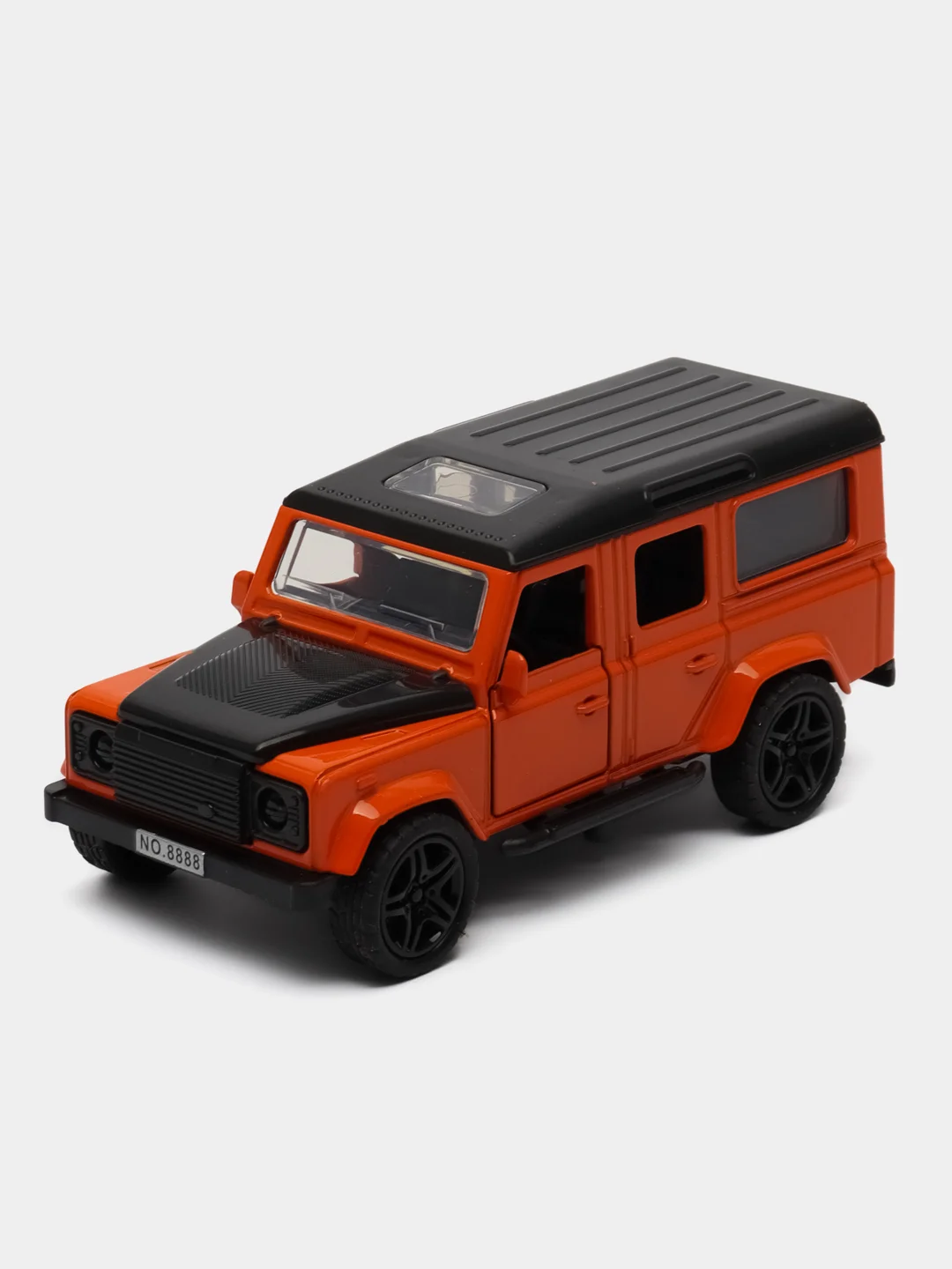 Оранжевый металлическая коллекционная машинка Land Rover